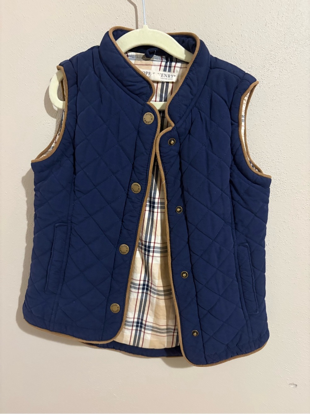 Hope & Henry Girls' Quilted Riding Vest